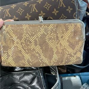 HOBO Brown and Gold Clutch